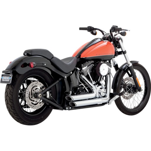 HARLEY SOFTAIL FAT BOY BLACKLINE EXHAUST V&H