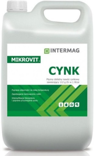 Mikrovit Zn Chelat cynku płynny nawóz Intermag 5L