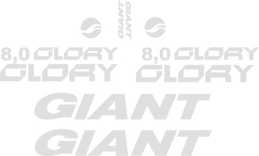 Белые наклейки GIANT GLORY 4-10R РАЗНЫХ ЦВЕТОВ