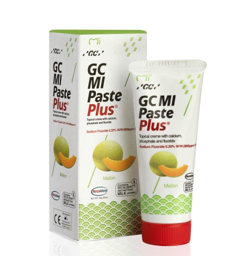 GC PASTE MI PASTE PLUS ДЫНЯ С ФТОРИДНОЙ ЖИДКОЙ ГЛАЗУРЬЮ 35мл