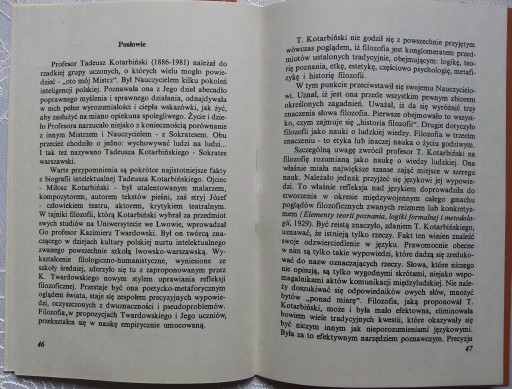 Тадеуш Котарбинский Мысли и слова Праксиология