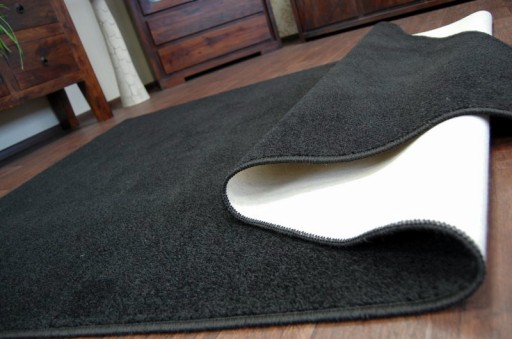 КОВЕР 100x200 TRENDY однотонный черный @24966