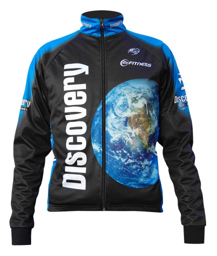 KURTKA KOLARSKA DISCOVERY Czarna L, WINDSTOPER