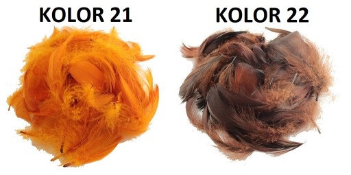 PIÓRA PIÓRKA MIX 25 SZT PIÓRO DEKORACYJNE 23xKOLOR