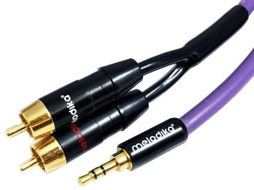 KABEL JACK 3.5 - 2RCA CINCH MELODIKA MDMJ2R20 2m