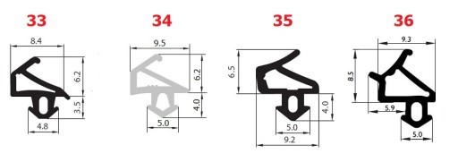 10mb Уплотнители Оконные уплотнители VEKA S-835x