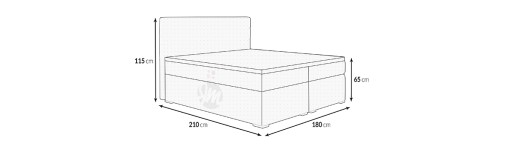 ПРОДОЛЖЕНИЕ КРОВАТИ ПРОСТОЙ С КОНТЕЙНЕРОМ 180X200 Вариант B1