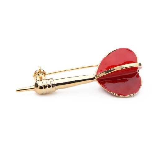 БРОШЬ LUX LOTKA DART КРАСНАЯ ЭМАЛЬНАЯ КОРОБКА