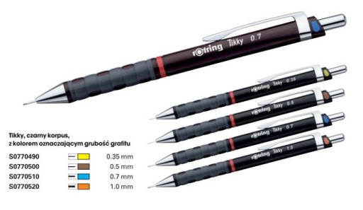 Карандаш механический TIKKY ROTRING 0,35;0,5;0,7;1,0