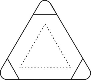 ТРЕУГОЛЬНЫЙ ХАЙЛАЙТЕР с логотипом TRIANGULO