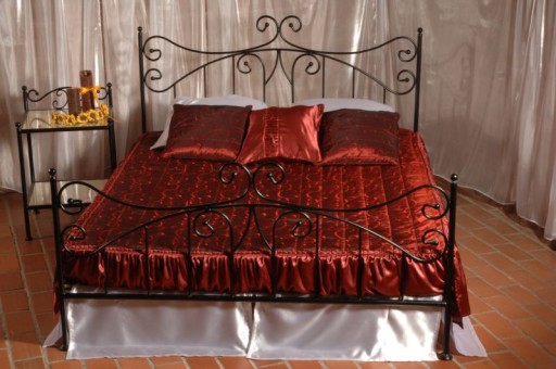 Металлическая спальная кровать ERYKA 120X200 Glamour