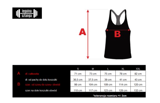 Tank Top ONE MORE REP Legalna Sztanga pomarańcz S
