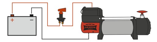 ЛЕБЕДКА DRAGON 13,6 т, 30 000 фунтов, 24 В, ЭЛЕКТРИЧЕСКАЯ канатная лебедка, майоран