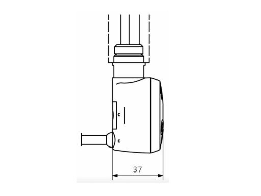 ЭЛЕКТРИЧЕСКИЙ НАГРЕВАТЕЛЬ 1/2' TERMA MEG SILVER MAT 600W