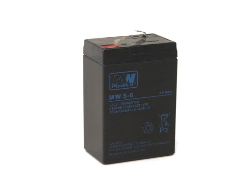 Аккумулятор AGM MW Power MW 5-6 (6 В, 5 Ач)