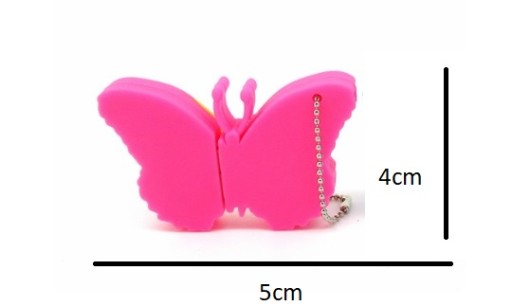 PENDRIVE USB 128 GB MOTYL MOTYLEK RÓŻOWY WYSYŁKA 24