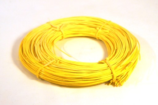 Ratan rattan krążek 2mm 100g CYTRYNOWY