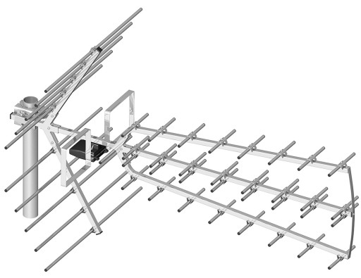 АНТЕННА DVB-T Platinum Tri Digit до 150 км + усиление 47 дБи