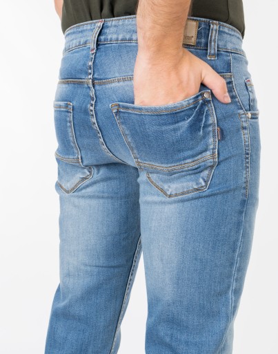 Długie Spodnie Jeans Męskie Texasy Dżinsy dla Wysokich HUNTER 110/22 W32L36