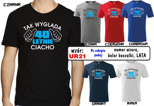 Koszulka prezent URODZINY 18 40 50 60 lat XXXL