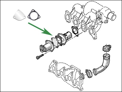 Заглушка EGR MITSUBISHI Carisma 1.9 Di-D