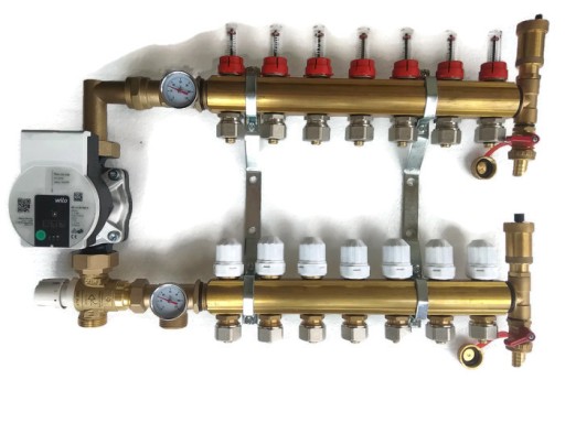 Коллектор 5 с насосной группой Wilo для напольных покрытий