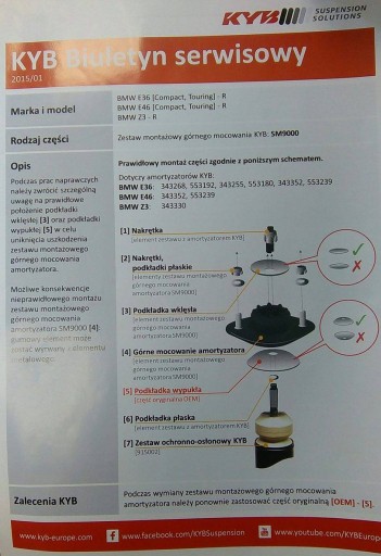 OSŁONY+ODBOJE+PODUSZKI BMW 3 E36 E46 TYŁ KPL