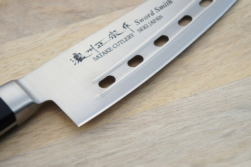 Satake Satoru Nóż Szefa Air Hole 18cm Japoński