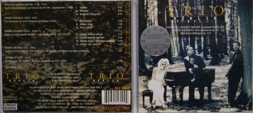 TRIO BERLIN - MOZART, SCHUMAN, DVORAK, BRUCH [CD]