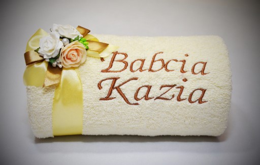 GRUBE Ręczniki z Haftem Prezent dla Babci Dziadka
