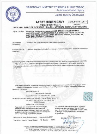 КАНАЛЬНАЯ ГИБКАЯ ИЗОЛИРОВАННАЯ ТРУБА FLEXIVA ISOTHERM M0 250°C / 100 мм / 10м DGP