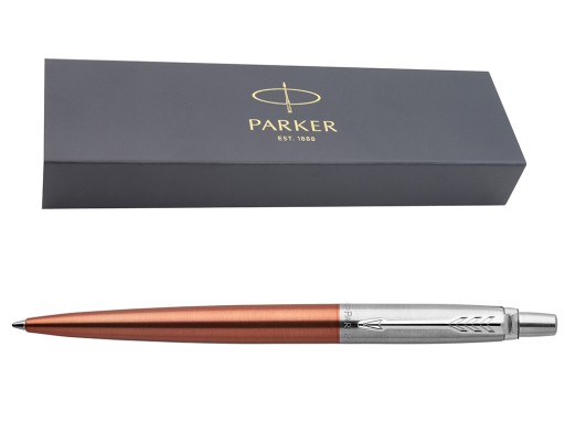 Шариковая ручка Parker Jotter CT Chelsea с оранжевой гравировкой