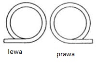 Sprężyna skrętna do bramy garażowej 5 MM Lo=700 mm