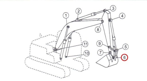 ВТУЛКА KOMATSU PC150 PC200 PC220 PC230, 21K7012161