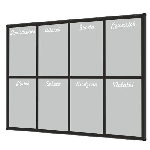 Еженедельный магнитный планировщик 200x120 см W3 Grey