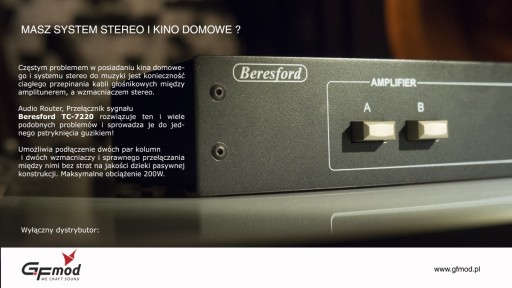 Beresford TC 7220 — 2 усилителя — 2 пары динамиков