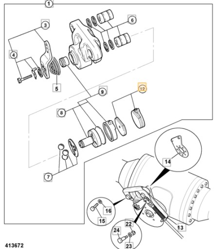 ТОРМОЗНЫЕ КОЛОДКИ JCB 3CX 4CX 15/920103