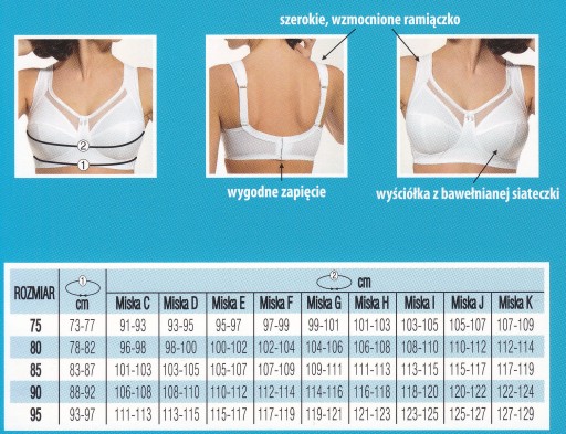 Biustonosz miękki Viki 582 Maja biały 85H