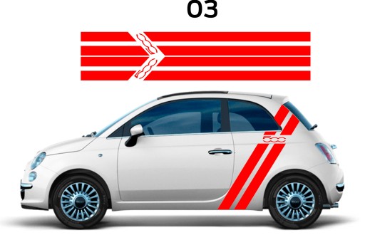 Тюнинг-наклейки на Fiat 500, Abarth, Punto, Bravo