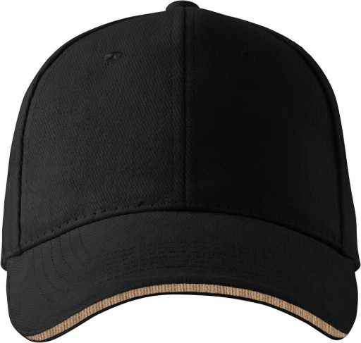 Malfini 6p 306 Baseball Cap высококачественные 6 панелей черные