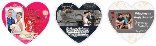 СПАСИБО Wedding HEART за свадебное фото МАГНИТ