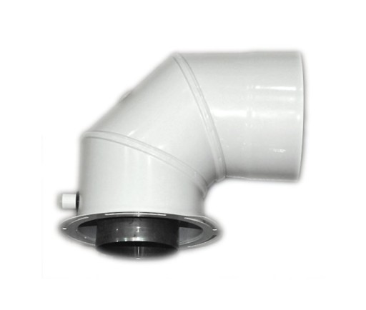 Adapter Ariston 60/100-80/125 kolankowy z odskrapl