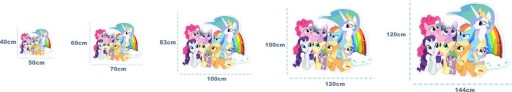 3D наклейки на стену My Little Pony Пони 100см