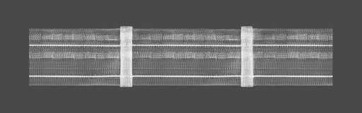 Сборка ленты-ниточки, 1 сгиб, 5 см. 1 : 1,5