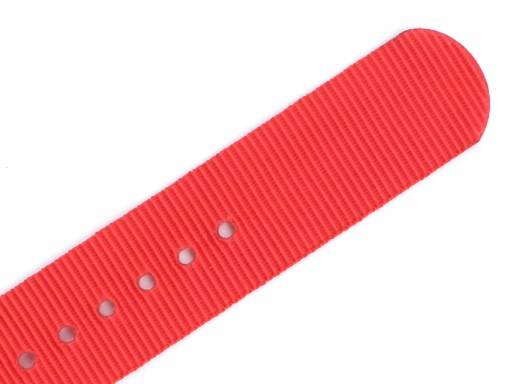 PASEK DO ZEGARKA NATO NYLONOWY 18 MM CZERWONY