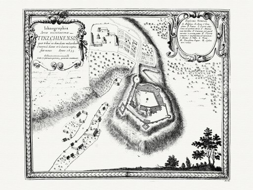 plan ZAMEK TENCZYNEK Dahlberg 1696 r.