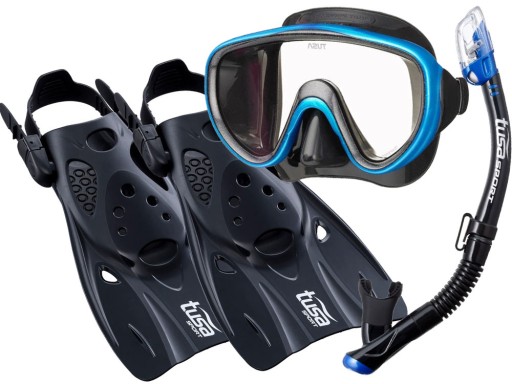 TUSA DIVING SET маска SERENE FB трубка DRY VALVE ласты UF0103 M 36-42