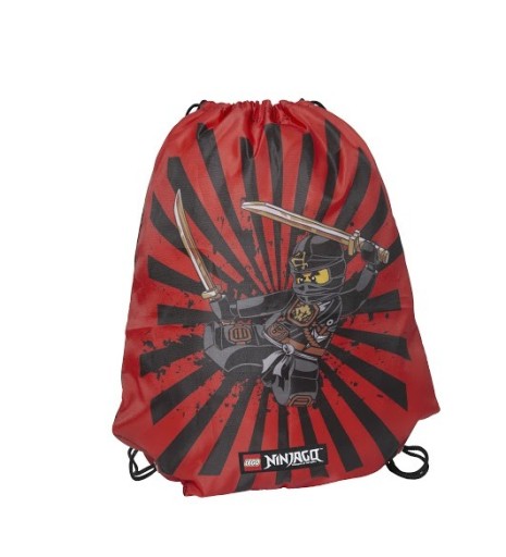 LEGO NINJAGO WOREK SZKOLNY NA OBUWIE DLA CHŁOPCA CZERWONY