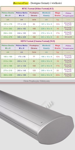 ЭЛЕКТРИЧЕСКИЙ ЭКРАН BusinessClass 4K 200x115 см 16:9