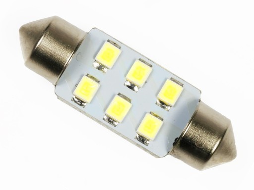 6x светодиодных трубчатых ламп C5W C10W SMD, трубка 42 мм